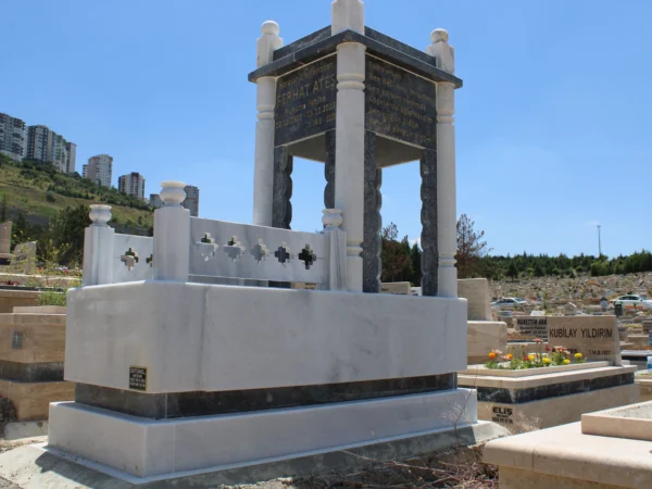 Tek Kişilik Mezar Marmara beyazı