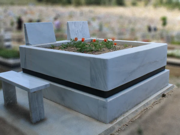 Muğla Beyazı Çift Kişilik Blok Mezar