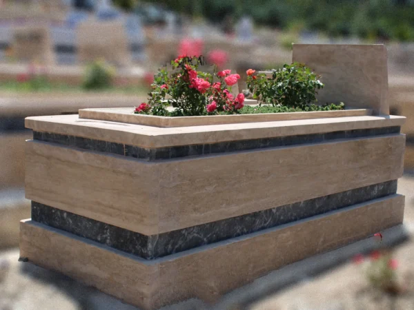 traverten tek kişilik üç katlı mezar Bakım hizmetler